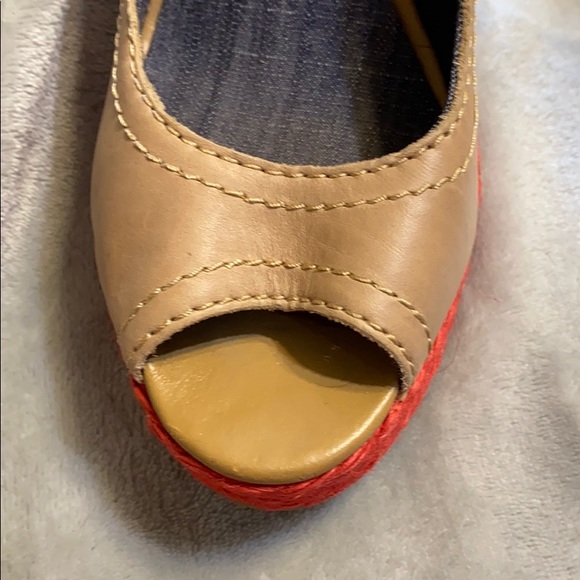 Calvin Klein Jeans Peep Toe Wedges Size 8.5 - Picture 11 of 11